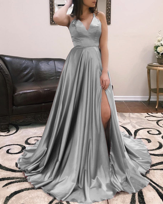 Silver prom hotsell dresses 2019