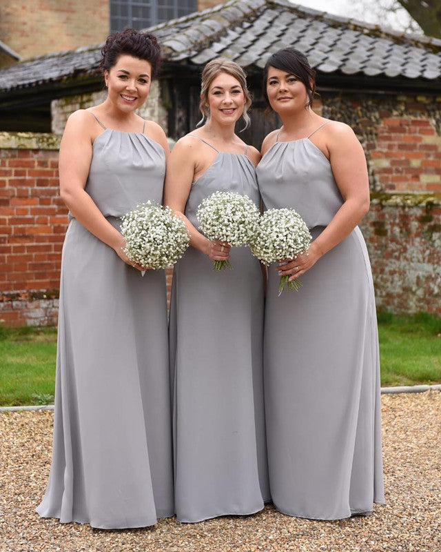 Plus size gray bridesmaid dresses hotsell