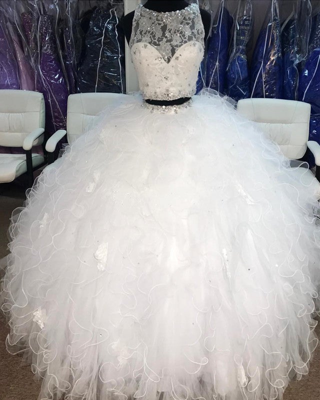 Crop top quinceanera on sale dresses