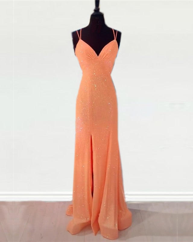 Peach orange prom dresses hotsell