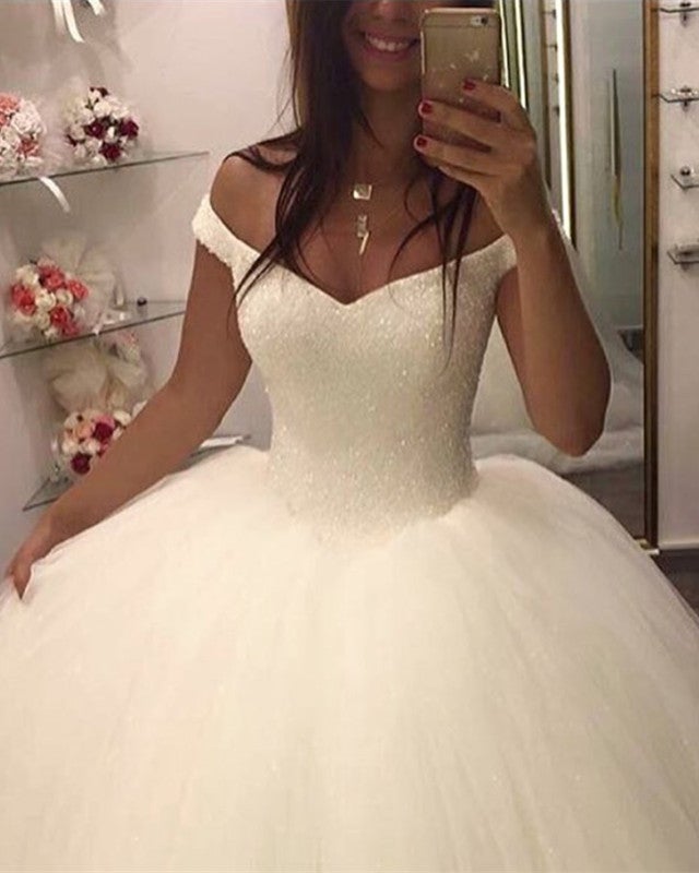 Corset Wedding Dresses with Bling