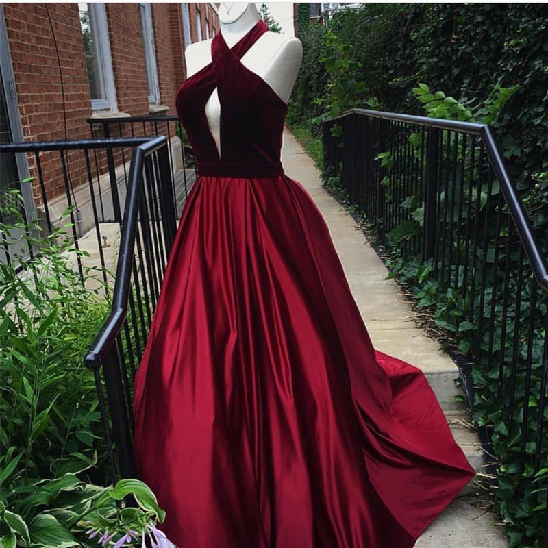 Halter Top Ball Gown