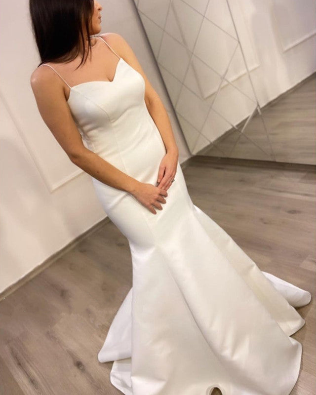 Satin Sweetheart Mermaid Wedding Dress