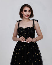 Load image into Gallery viewer, Black Starry Dress
