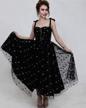 Load image into Gallery viewer, Black Starry Dress
