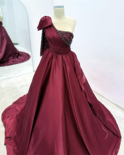 Dark Burgundy Prom Dress