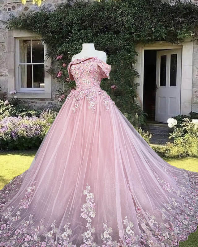 Blush Pink Ball Gown