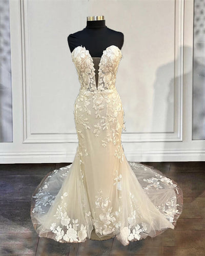 Ivory Mermaid Wedding Dress