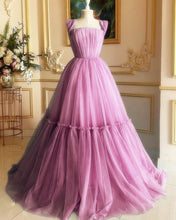 Load image into Gallery viewer, Mauve Tulle Prom Dresses
