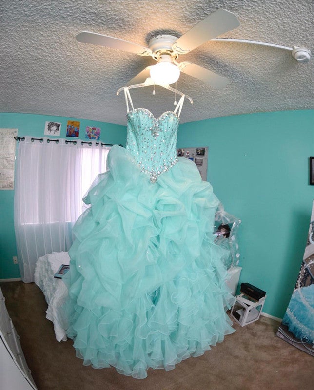 Mint Blue Quince Dresses