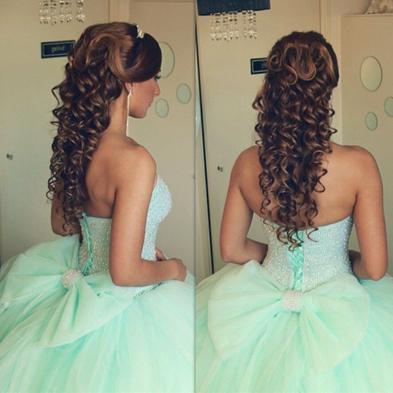 Mint Green Sweet Sixteen Dresses