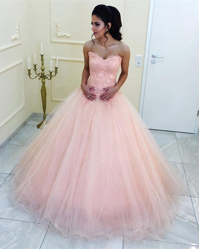 Peach-Quinceanera-Dresses