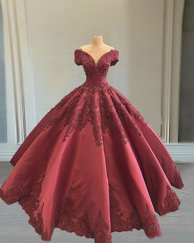 Burgundy Wedding Gowns