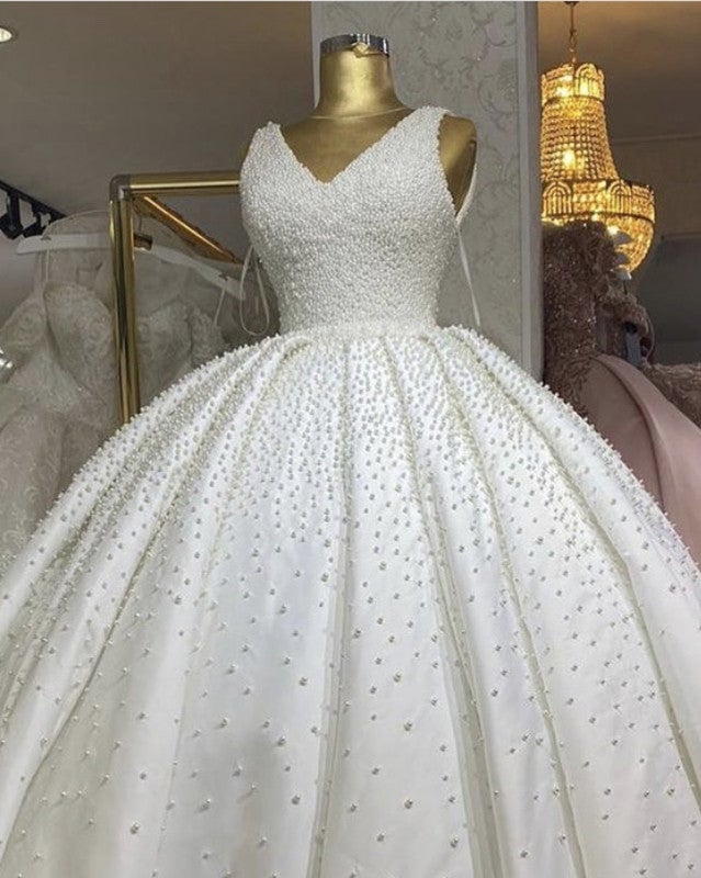 Pearl ball gown best sale