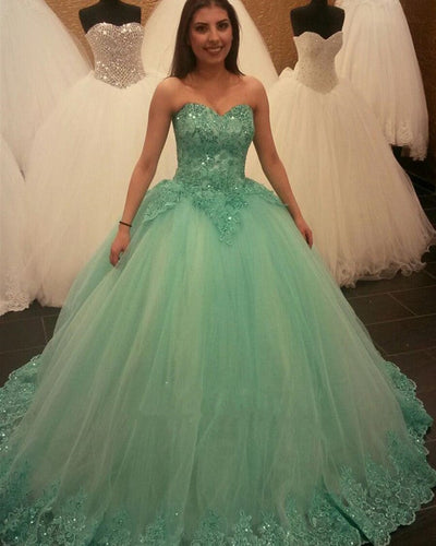 mint green quinceanera dresses