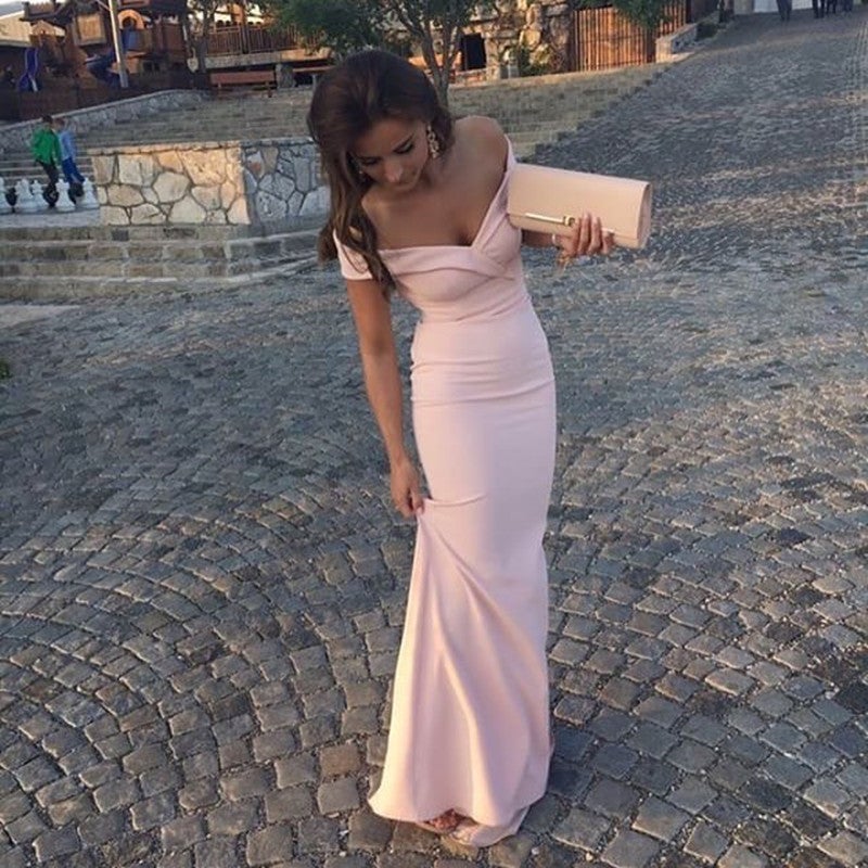 Pearl pink prom dress hotsell