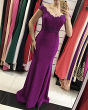 Load image into Gallery viewer, Plum Prom Dresses Mermaid
