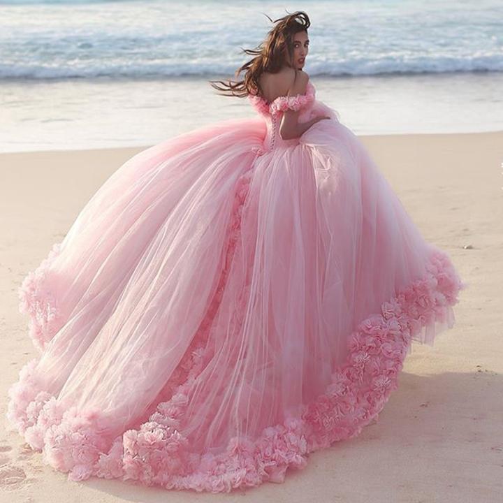 Quinceanera dresses blush color best sale