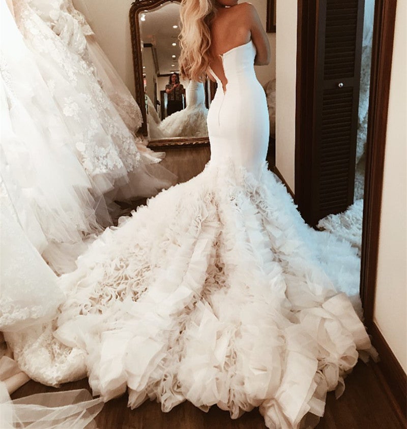 Princess Corset Wedding Dress with Sweetheart Top - LaceMarry