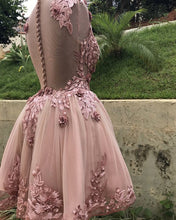 Load image into Gallery viewer, Tulle Homecoming Dresses Pink Prom Short Dress
