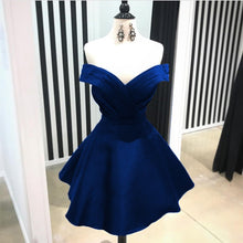 Load image into Gallery viewer, Short V Neck Off The Shoulder Homecoming Dresses-alinanova
