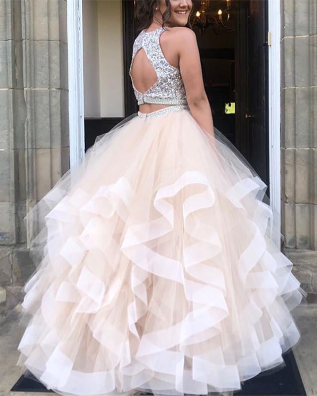 Ball gown 2 piece best sale