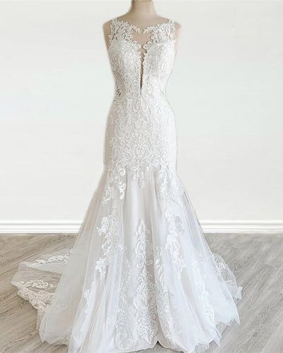 lace mermaid wedding dress vintage